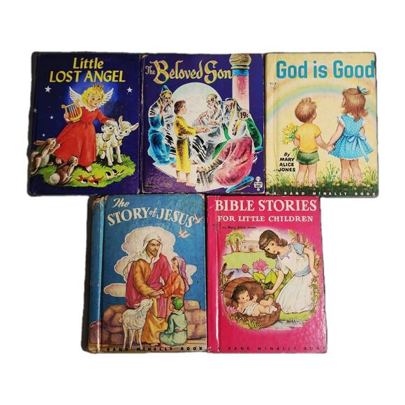 Christian Religious Vintage 1950's Little Reader Book Lot Junior Elf Books - Picture 1 of 11